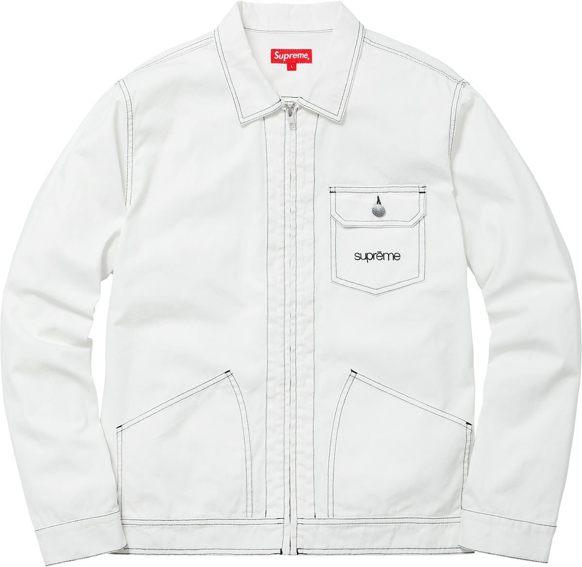 Contrast Stitch Work Jacket view 9